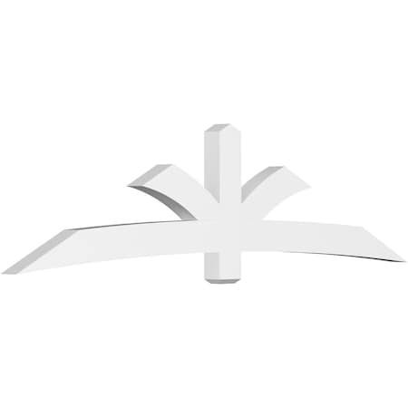 Ekena Millwork Davenport Architectural Grade PVC Gable Bracket, 108"W x 27"H x 4"D x 6"F, 6/12 Pitch GBP108X27X0406DAV00